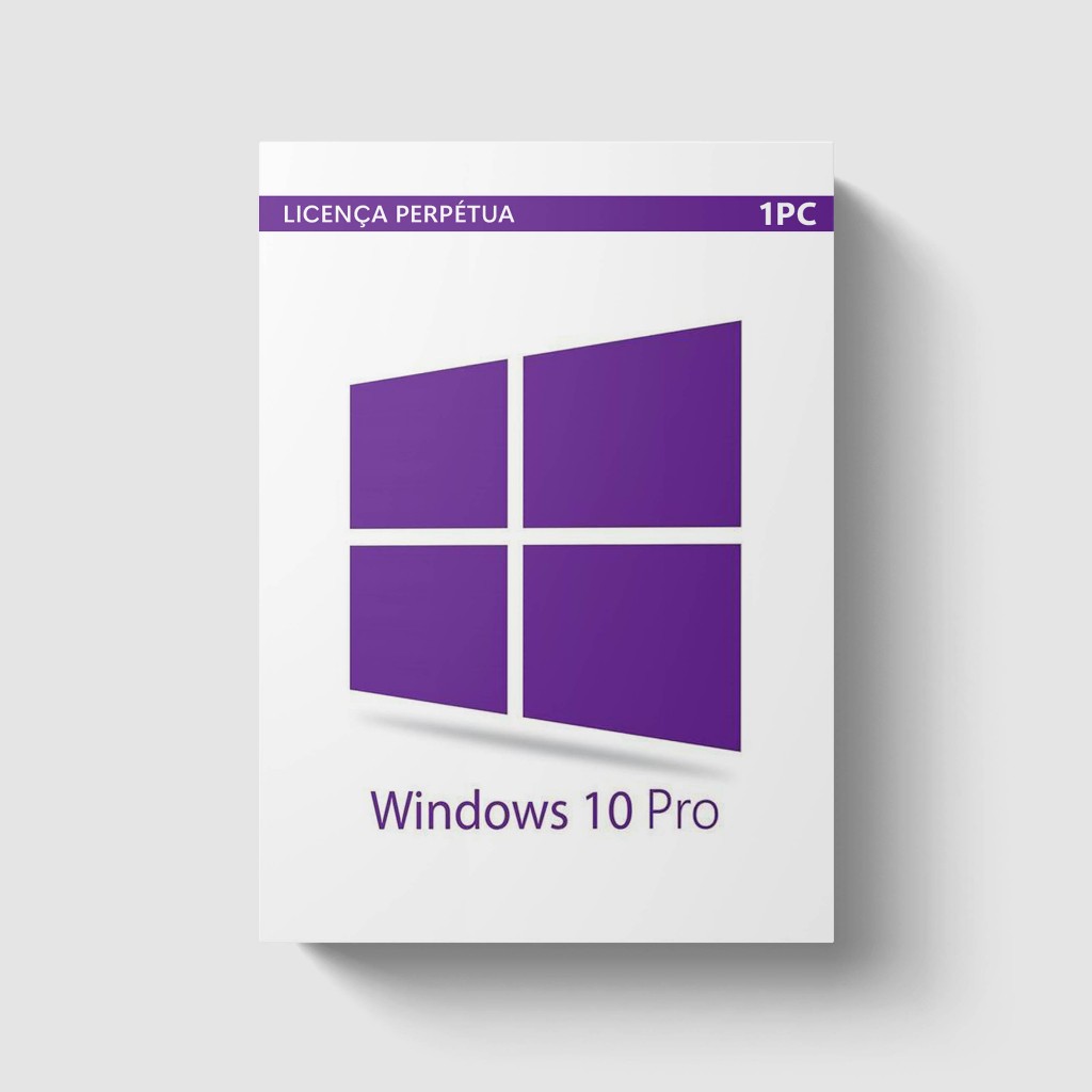 Licença Perpétua Windows 10 Pro 32|64 Bits (1-PC)