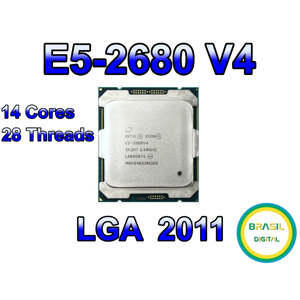 Processador Xeon E5-2680 V4 14 Núcleos 3.30Ghz Turbo Boost LGA 2011