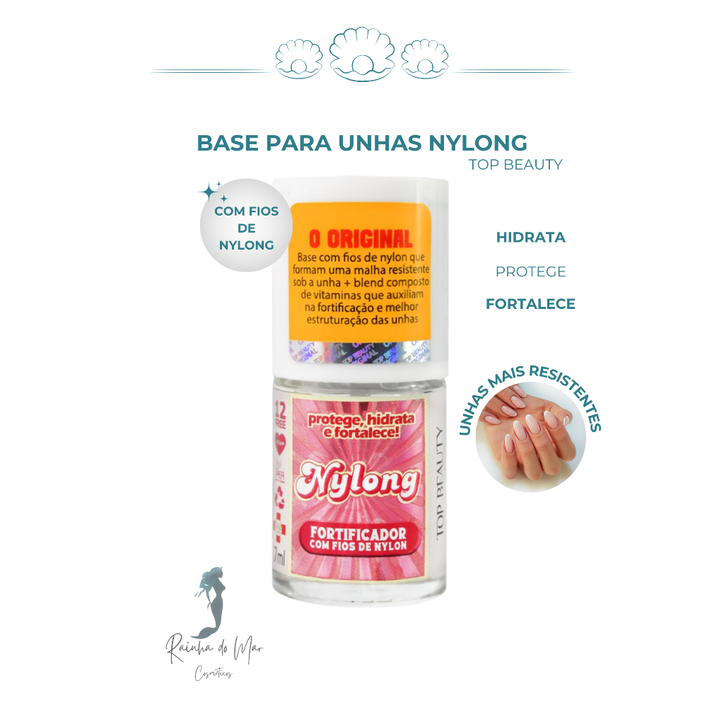 Base para Unhas Nylong Blindagem Fortificante com Fibras de Nylon - Top ...
