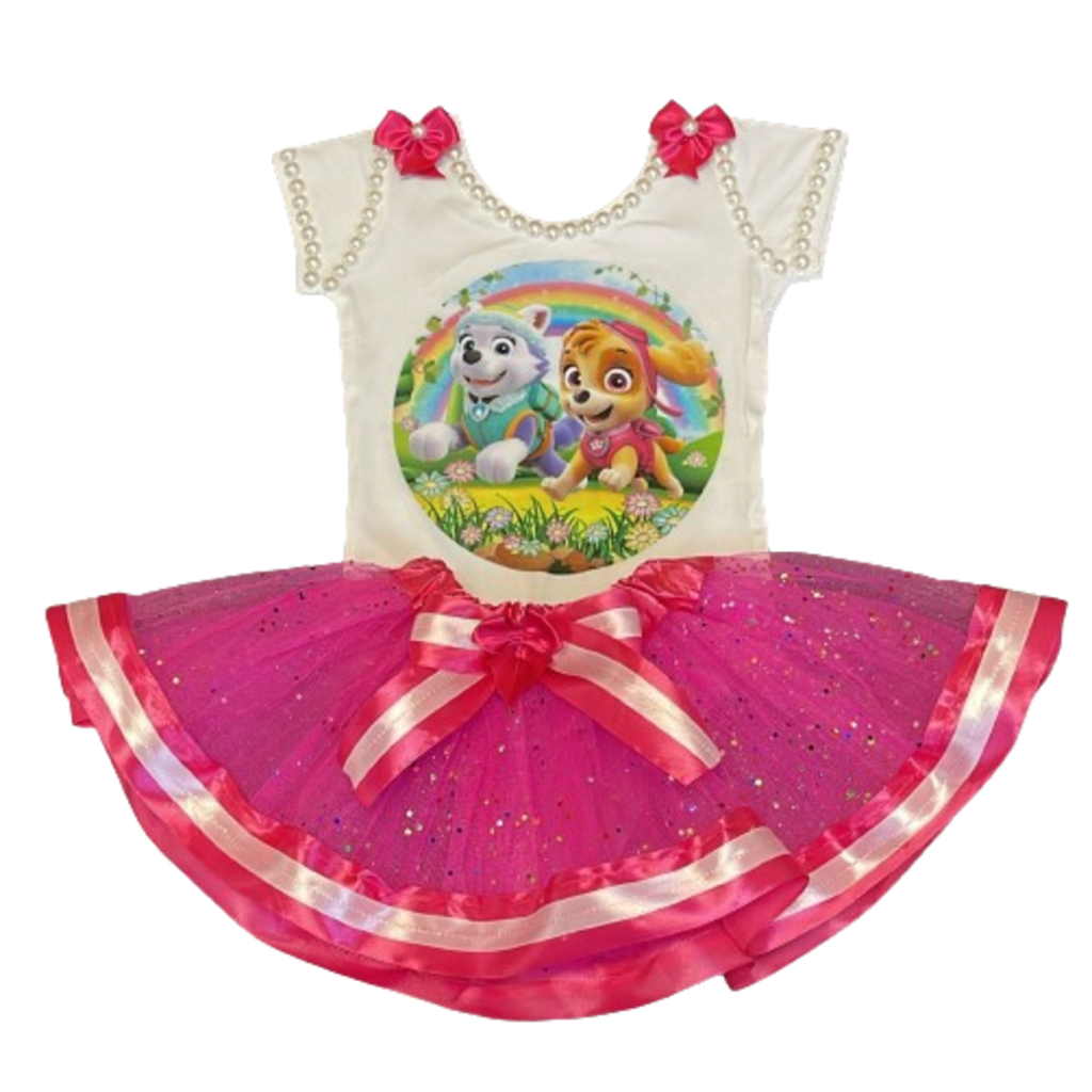 Skye Paw Patrol Vestito Bambina Paw Patrol Maglia Maniche Lunghe