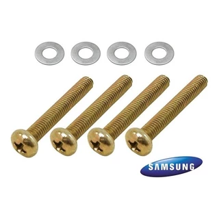 Kit 4 Parafusos + Arruelas P/ Suporte Tv Samsung M4 X 30 Mm