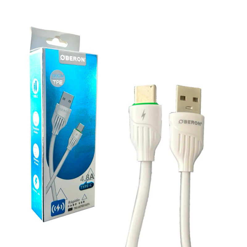 Cabo Usb Tipo C 4.8a 1 Metro Oberon