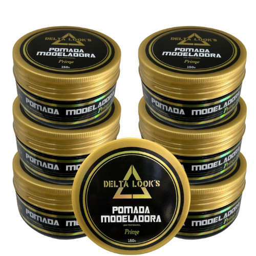 PASTA MODELADORA DE CABELO 150G DELTA LOOKS 7 UNIDADES