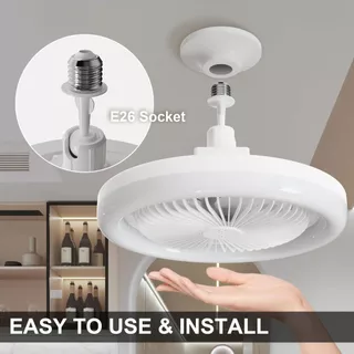 Multi Function fan light De Teto 30W Luz Led Com Controle Remoto