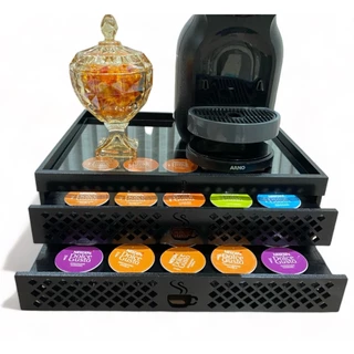 Porta Capsulas Duas Gavetas Para 50 Cápsulas Dolce Gusto organizador