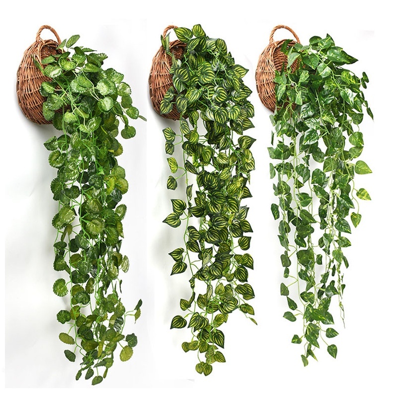 Planta artificial Folhagem verde pendente