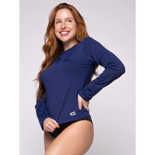Kit 3 Camisa Feminina Poliamida Proteção Solar Uv+50 Térmica Praia Segunda Pele Manga Longa