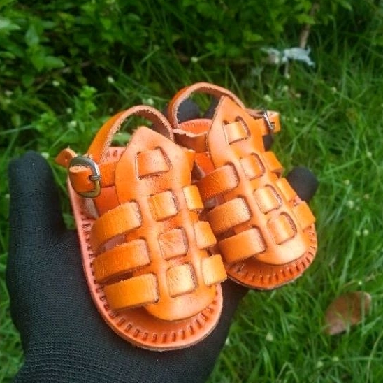 Babuche Infantil Babuche Masculino Em Couro Sandália Infantil