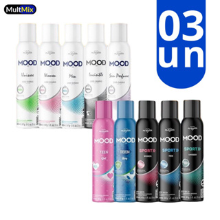 Kit 3 Unidades Desodorante Antitraspirante Aerossol Mood Care 150ml - My Health