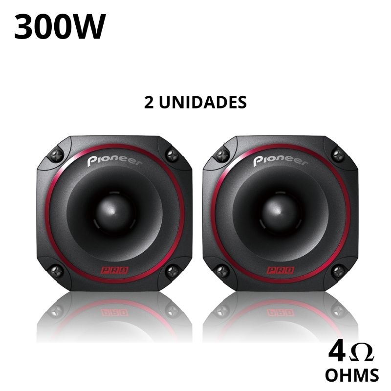 Par de Twitter Pioneer TS-B351PRO 300W 4 ohms diafragma de titânio