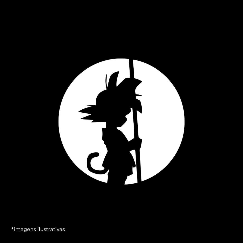 Adesivo Kid Goku Dragon Ball Gabinete Basico PC Carro Anime