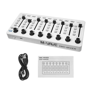 M-VAVE SMC-Mixer Controlador MIDI sem fios Consola de mistura Ligação BT Controlador USB Misturador para a maioria dos instrumentos electroacústicos