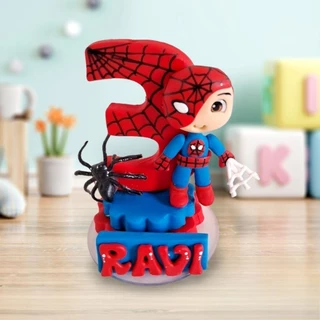 Vela homem aranha biscuit
