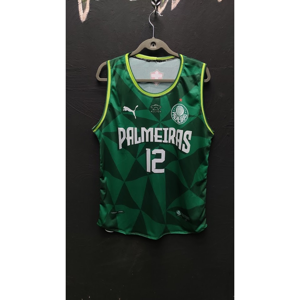 Palmeiras - Time Futebol - Regata NBA (Nome e Numero Personalizavél)
