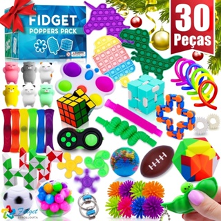 Bracelete Pop It Fitget Toys Pulseira Bolhas Presente Brinquedo Promoção  Natal Criança