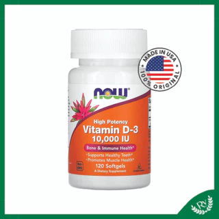 Vitamina D-3 10.000 Ui (120 Cápsulas) - Now Foods