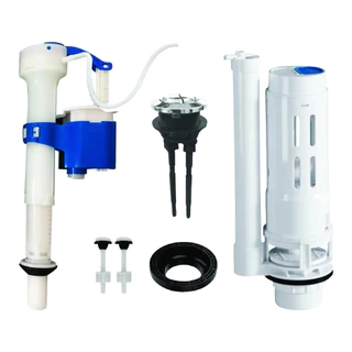 Kit Completo Reparo Caixa Acoplada Duplo Acionamento Universal Duo Vaso Acoplado Botão Dois Modos Econômico