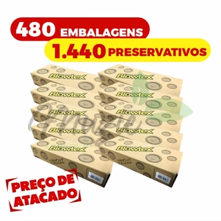 Kit 1440 Preservativo Lubrificado Camisinha Blowtex Caixa (3x480)