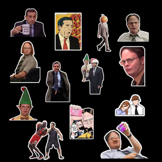 45 adesivos The Office para Scrapbook/Bujo/Agenda/Caderno/Diário/Notebook/Celular- Stickers Scrapbooking Laptop À prova d'água