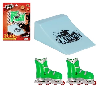 Kit radical 20 brinquedos de dedo patins com rampa