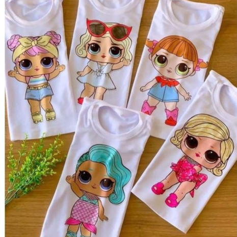 Boneca Lol Blusas De Lol Surprise Camiseta Lol Infantil Em