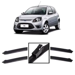 Par de Palhetas para Limpador de Parabrisa Dianteiro para Ford Ka 2010 a 2013