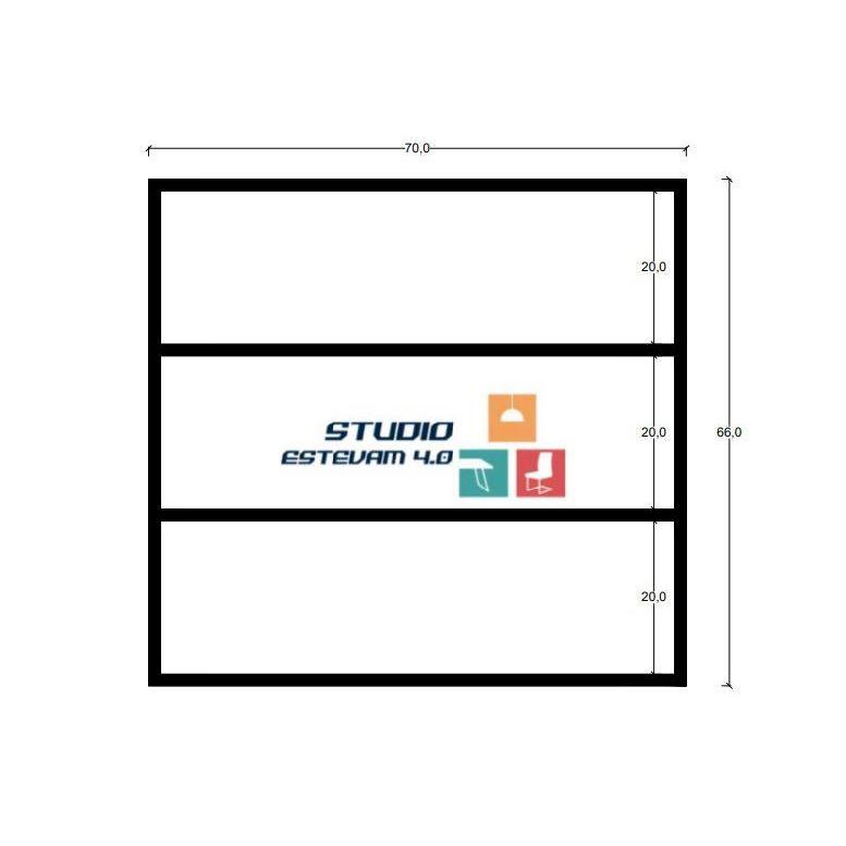 Estante Expositora em mdf preto com portas em acrílico 70x66x17