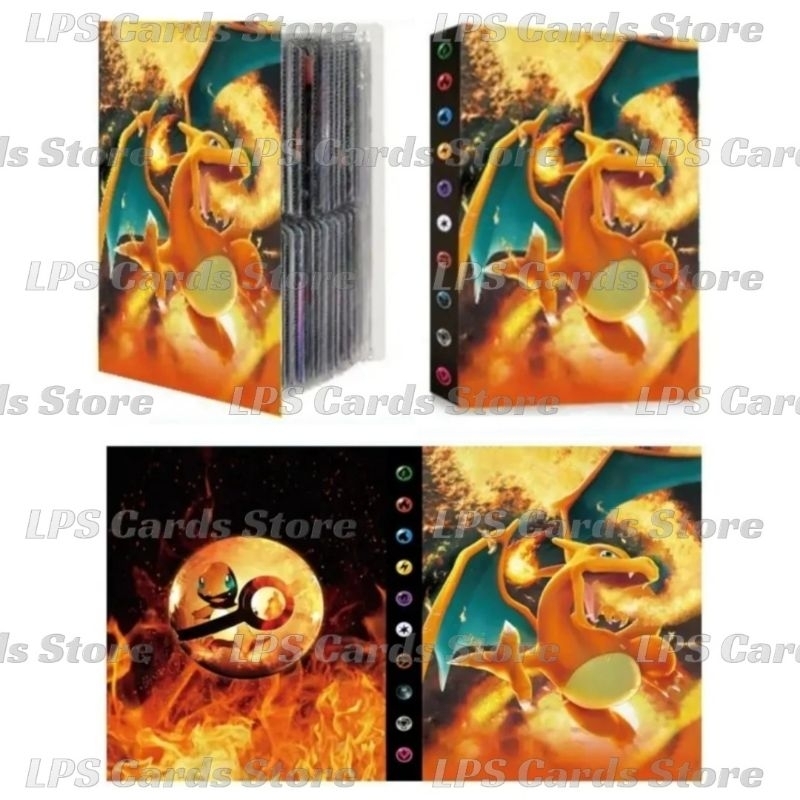 Álbum Fichário Porta Cartas Pokémon TCG