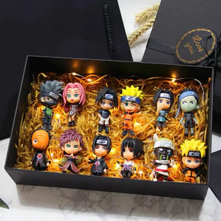Kit 12 Pcs Bonecos Naruto Anime Figura De Ação Boneca Akatsuki Brinquedos infantil Uchiha Itachi Kisame Gracinha Fantasia Anime Boneco Obito Konan Pain Enfeites Dos Desenhos Animados Figuras Modelo Brinquedos