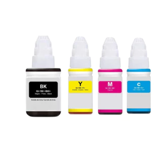 KIT 4 Tintas Para CANON G190 / G1100/G2010/G3100/G3110/G3111/G3102/G4100/G4102/G4110/G4111.