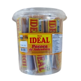 Paçoca Ideal Balde com 22 paçoquinhas de 50g
