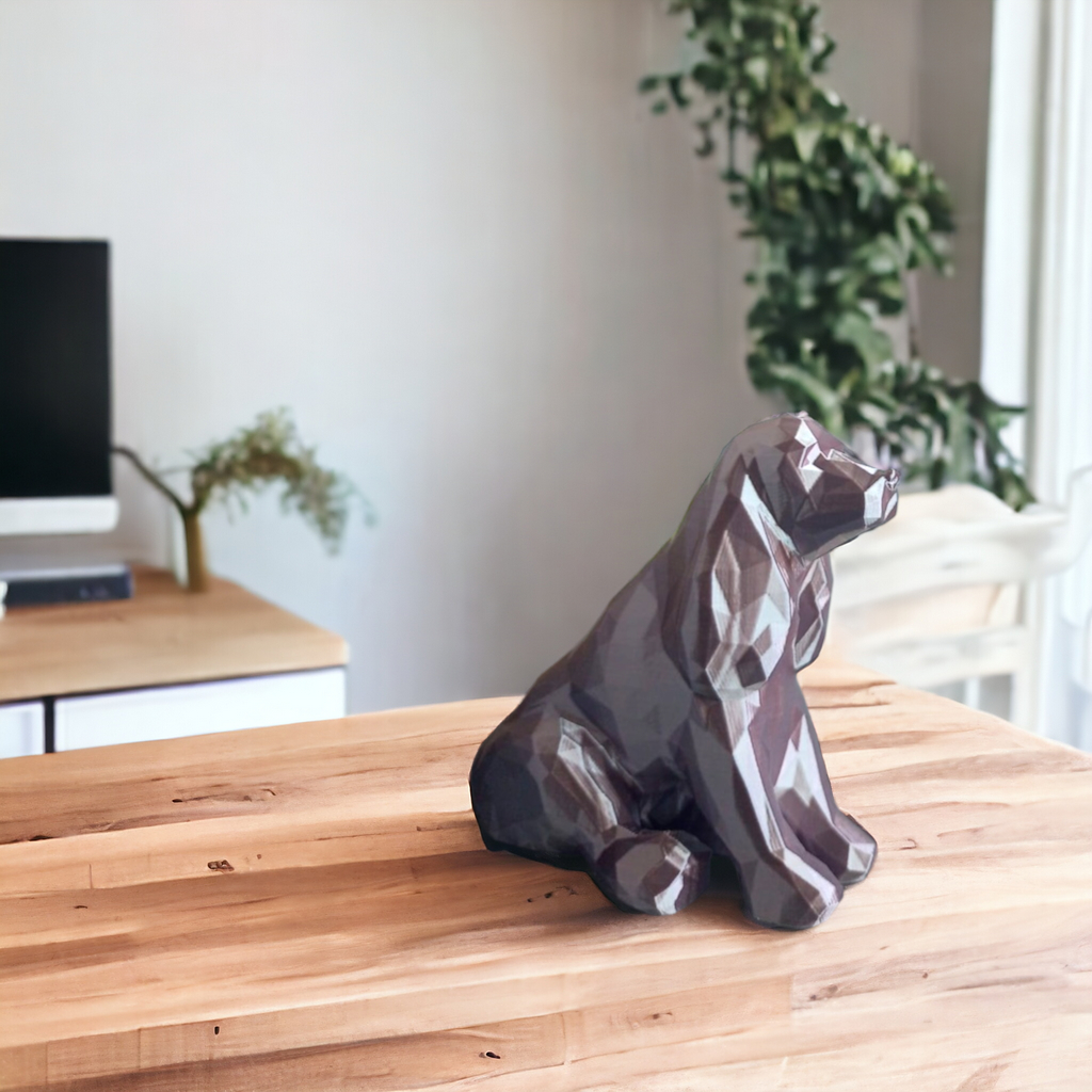 Miniatura Cachorro facetada / lowpoly COCKER