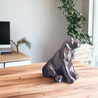 Miniatura Cachorro facetada / lowpoly COCKER