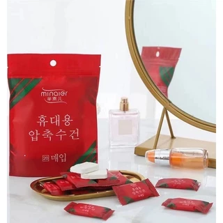 kit Toalhas Higienicas Magica Comprimido Pastilha / Toalha Compremida / Toalha Mágica Portátil Descartável Comprimido Viagem -10028/20028