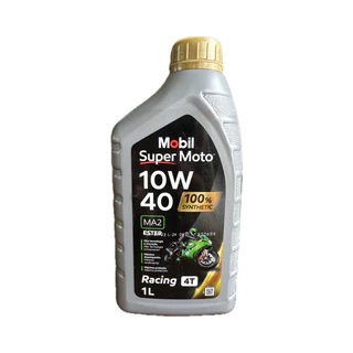 Óleo Mobil Super Moto 10w40 4T 100% Sintético API SN JASO MA2 1 Litro