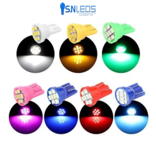 2x Lâmpadas Painel Moto c/ 8 Leds Cores T10 c/ 8leds t10