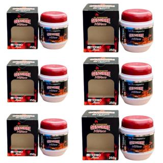 6x Gel Massageador Gengibre e Hibisco com Termo Ativado - 250g (cada) - Lozzano