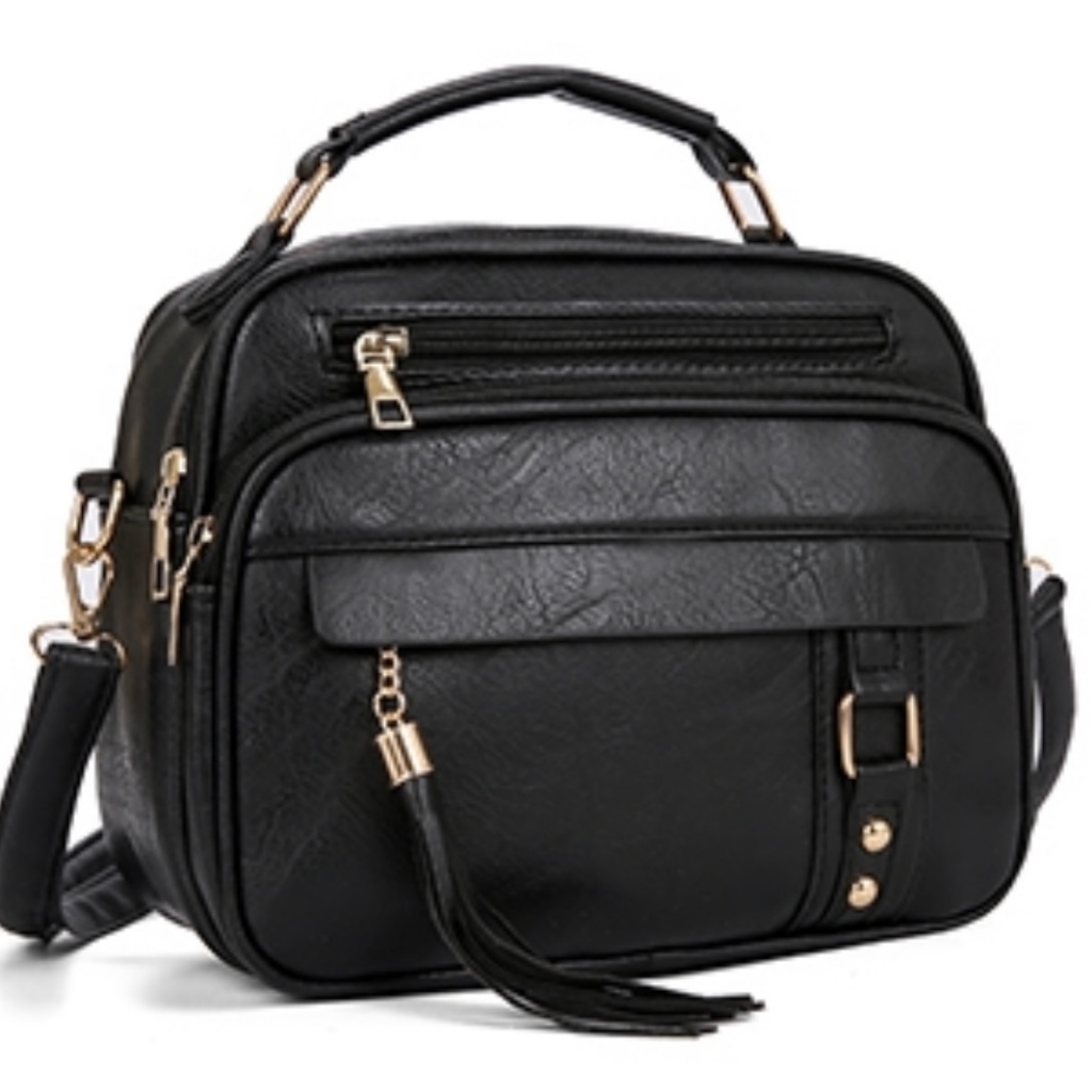 Bolsa Feminina Com Alça Lateral Transversal Faixa de Mão De Couro S2420 DONG