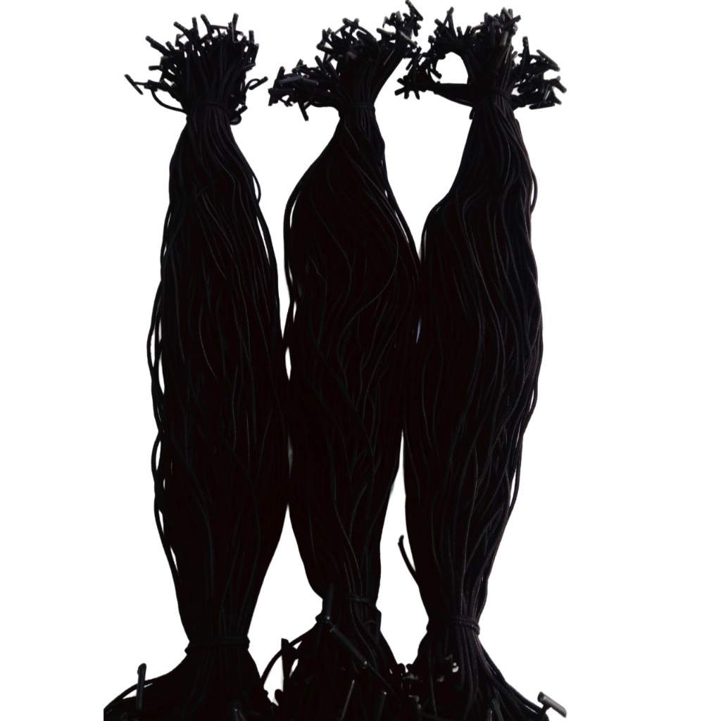 Elástico para Pasta com Ponteira – Roliço 38cm ( 50 Unidades )