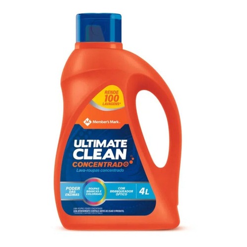 Lava Roupas Liquido Ultimate Clean Concentrado 4 Litros