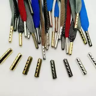 10x Pontas de metal para cadarços tênis sapatos masculino calçados feminino adulto crianças