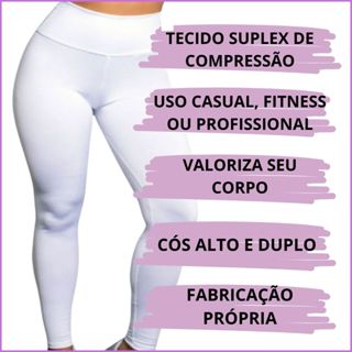calça legging branca em Promoção na Shopee Brasil 2024