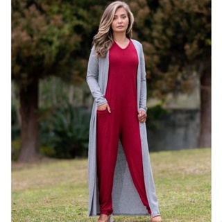Maxi Cardigan Em Viscolycra Leve Versátil Para Acompanhar Vários Looks