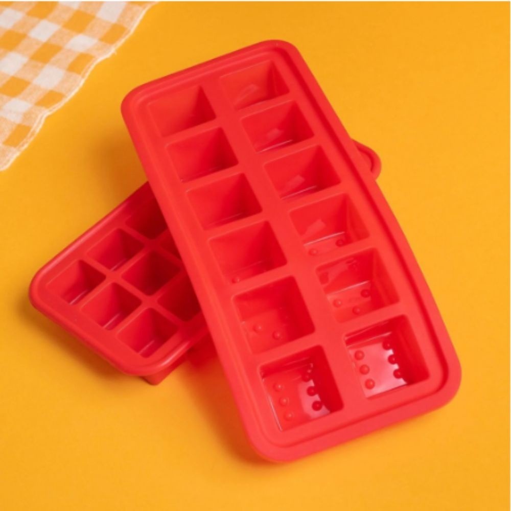 Forma de Gelo de Silicone Quadrada Confeitaria Chocolate