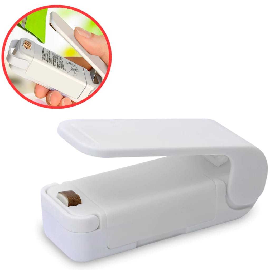 Mini Lacradora De Plastico para Selar Embalagens