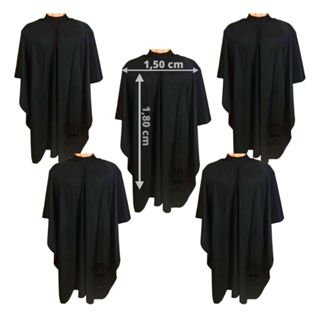 Kit 5 Capa De Corte Preta Gigante Com Fecho Em Zíper 1,80m