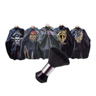 Kit Capa De Corte Com Espanador Pincel Black