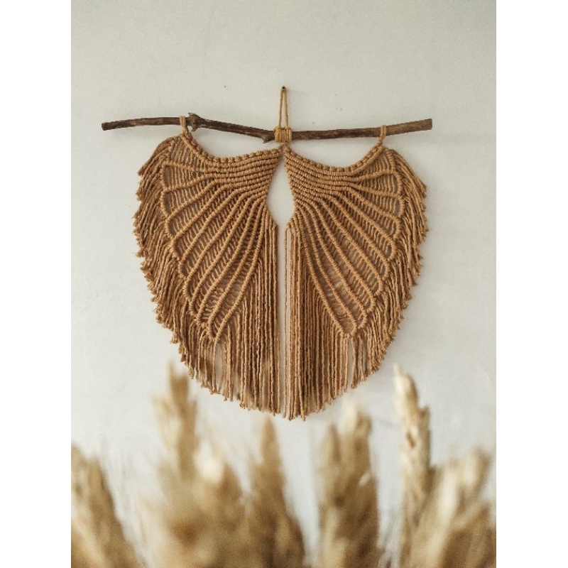 Painel asa de anjo macramê Shopee Brasil