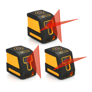 MODUS Nível Laser Autonivelamento 2 Linhas Vermelho Profissional Com suporte de parede