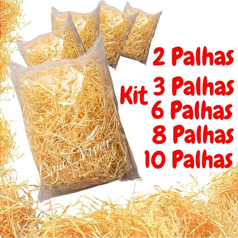 Kit Palha Natural Decorativa